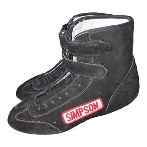 Simpson Safety 28110BK High Top driving Shoes 11.5 Black